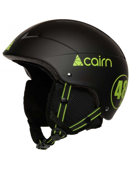 Casca CAIRN Loc-Active Junior - Mat Black Green - 48/50 cm